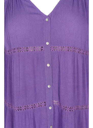 Viskos strandklänning, Royal Lilac, Packshot image number 2
