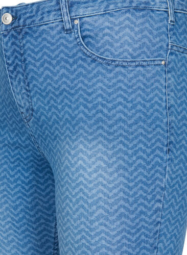 Mönstrade Amy jeans med hög midja, Ethnic Pri, Packshot image number 2