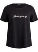 T-shirt med tryck, Svart, Packshot image number 0