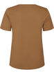 T-shirt i bomull med tryck, Brun, Packshot image number 1