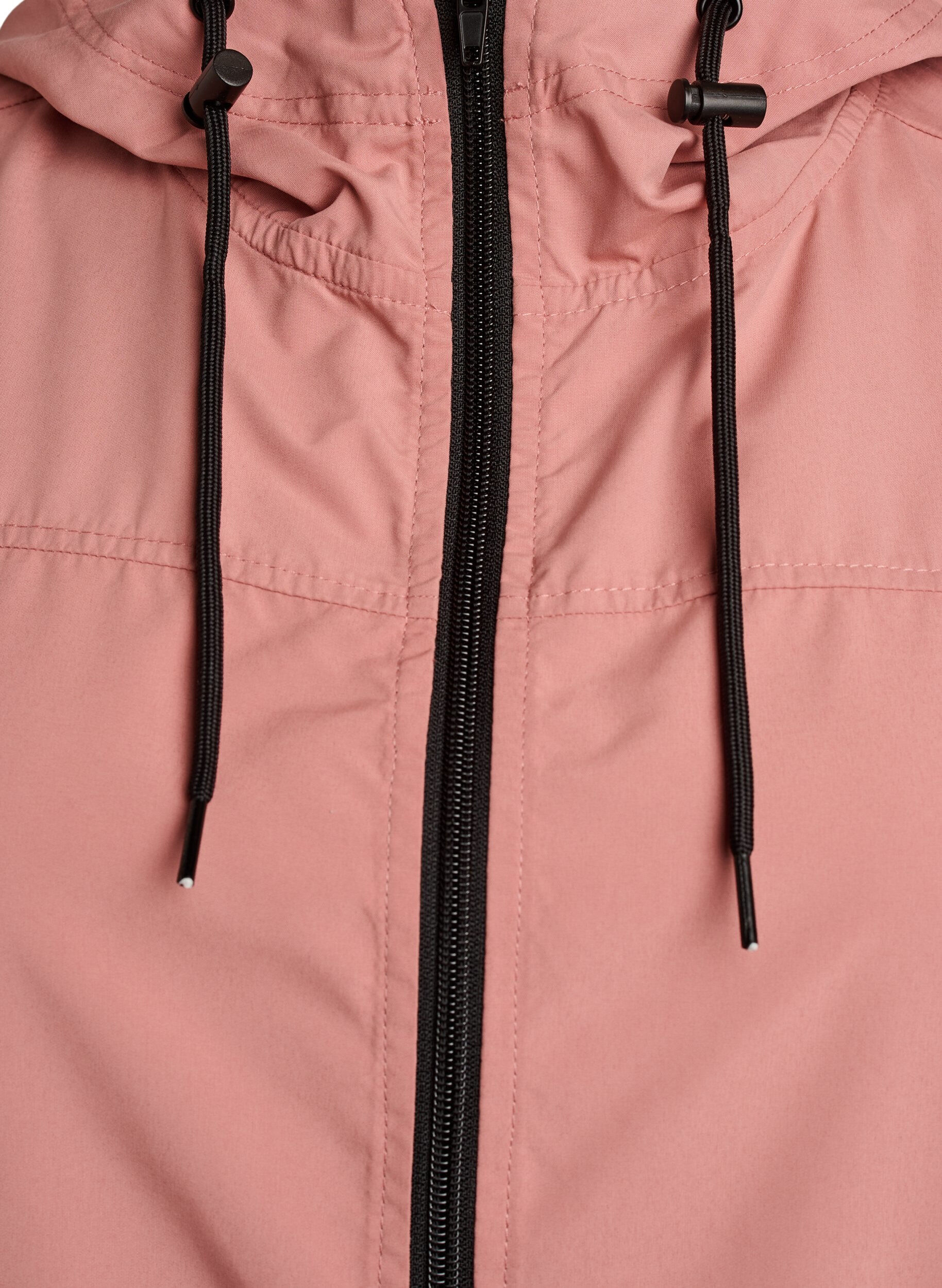 Zizzi FLASH - Vattenavvisande parkas med huva, Rosa, Packshot image number 2