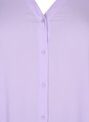 V-ringad skjorta med långa ärmar, Purple Rose, Packshot image number 2