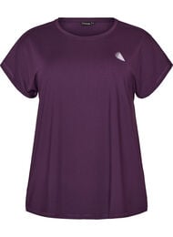 Enf&auml;rgad tr&auml;nings-T-shirt, Lila