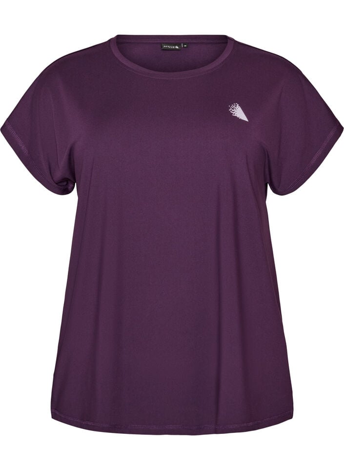 Enf&auml;rgad tr&auml;nings-T-shirt, Lila, Packshot image number 0
