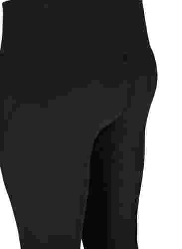CORE, V-SHAPE DEFINE TIGHTS - Ankellånga träningstights med v-söm baktill, Black, Packshot image number 3