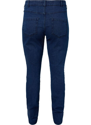 Extra slim Sanna jeans med normalhög midja, Dark blue, Packshot image number 1