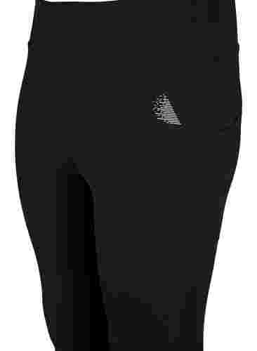 CORE, POCKET TIGHTS - Träningstights med sidficka, Black, Packshot image number 2