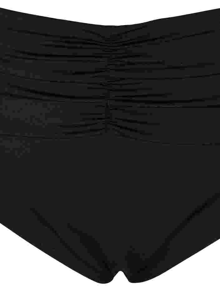 Bikinitrosa med hög midja och hög benskärning, Black, Packshot image number 2