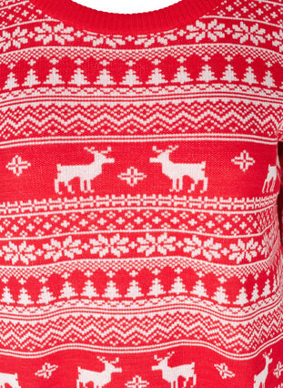 Stickad tröja med julmönster, Barbados Cherry Comb, Packshot image number 2