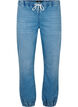 Joggingbyxor i denim med fickor, Bl&aring;, Packshot image number 0