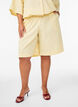 Randiga shorts med h&ouml;g midja i l&ouml;s passform, Gul, Model image number 3
