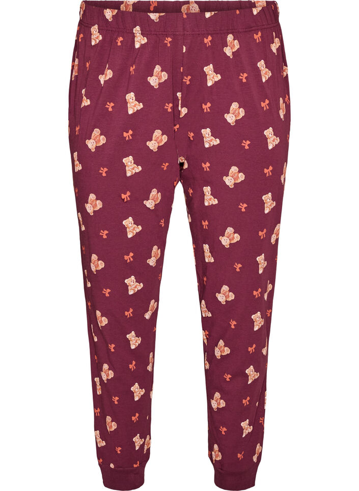 M&ouml;nstrade pyjamasbyxor, R&ouml;d, Packshot image number 0