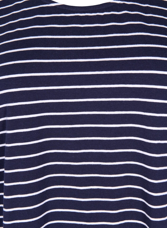 T-shirt i bomull med r&auml;nder, Night Sky W. Stripe, Packshot image number 2