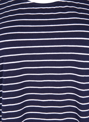 T-shirt i bomull med ränder, Night Sky W. Stripe, Packshot image number 2