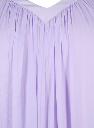Klänning med lös passform och korta ärmar, Purple Heather, Packshot image number 2