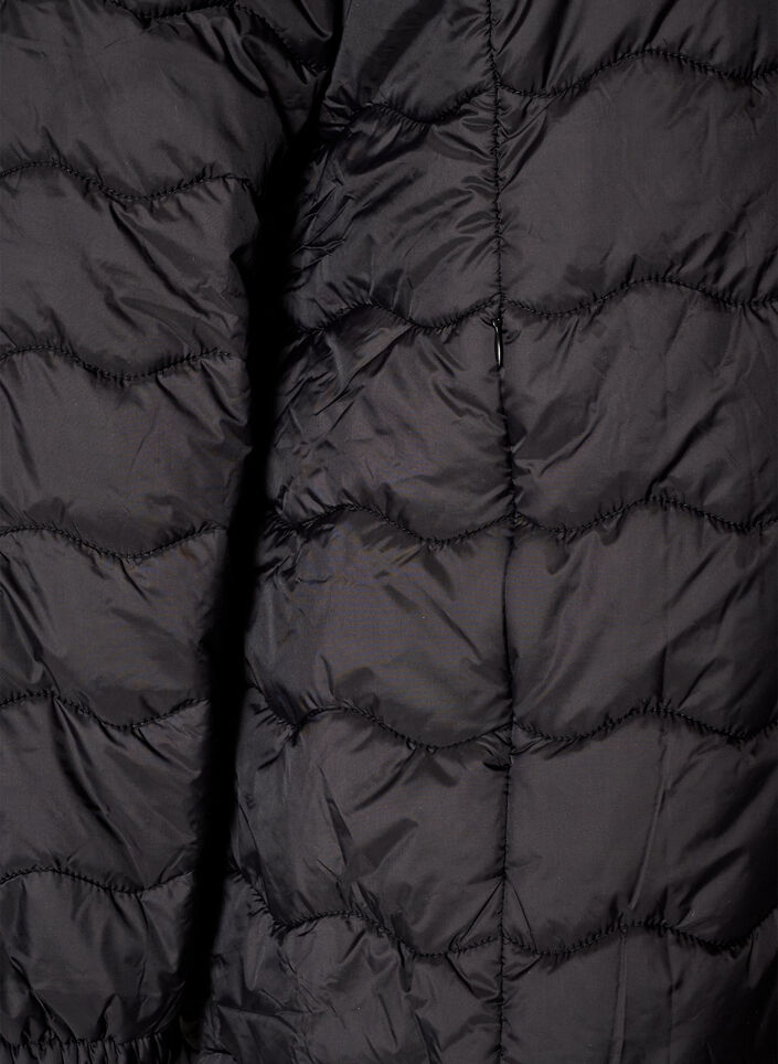 Quiltad jacka, Svart, Packshot image number 3