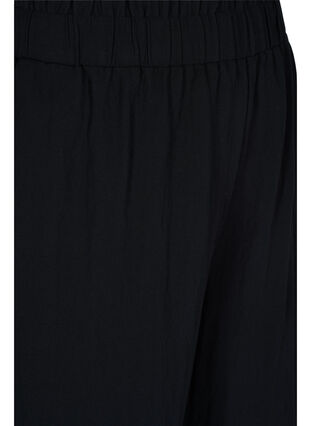 Lösa shorts i viskose, Black, Packshot image number 2
