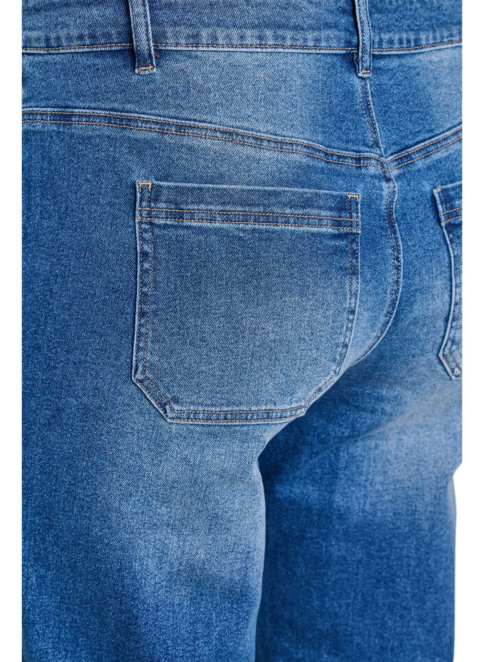 Jeans med framfickor och raka ben, Bl&aring;, Packshot image number 3