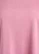 Kort&auml;rmad t-shirt i bomullsmix, Rosa, Packshot image number 2