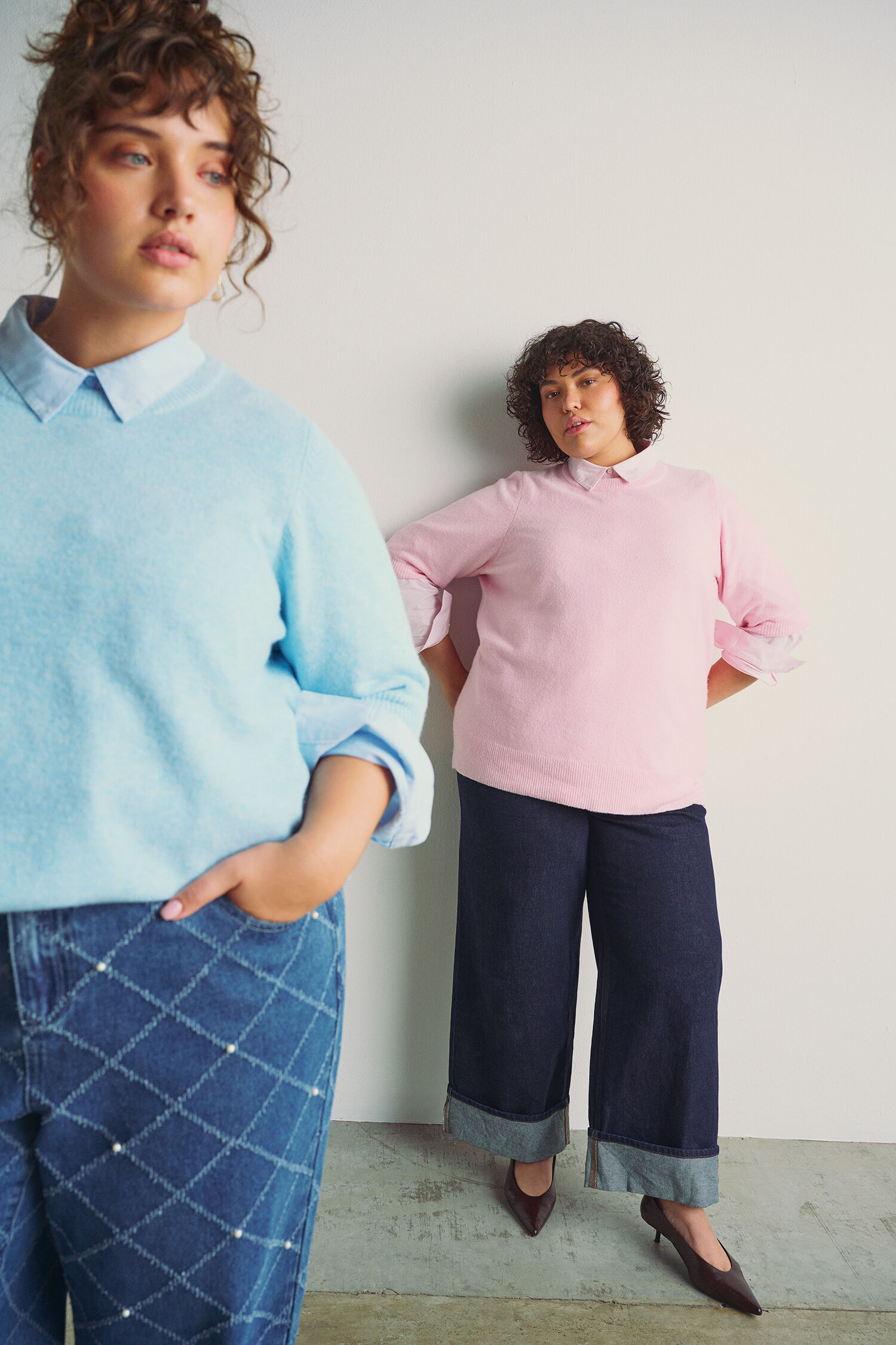 Zizzi F&auml;rgglad lager-p&aring;-lager-look, , Model