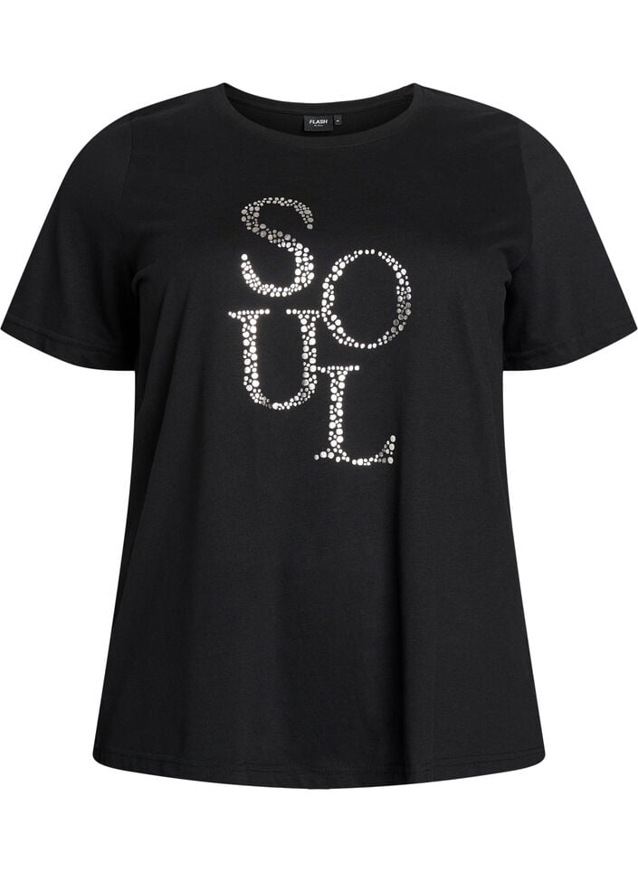 FLASH - T-shirt med tryck, Svart, Packshot