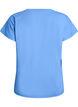 Tr&auml;nings t-shirt med v-ringning och l&ouml;s passform, Bl&aring;, Packshot image number 1
