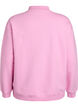Sweatshirt med h&ouml;g hals och l&aring;nga &auml;rmar, Rosa, Packshot image number 3