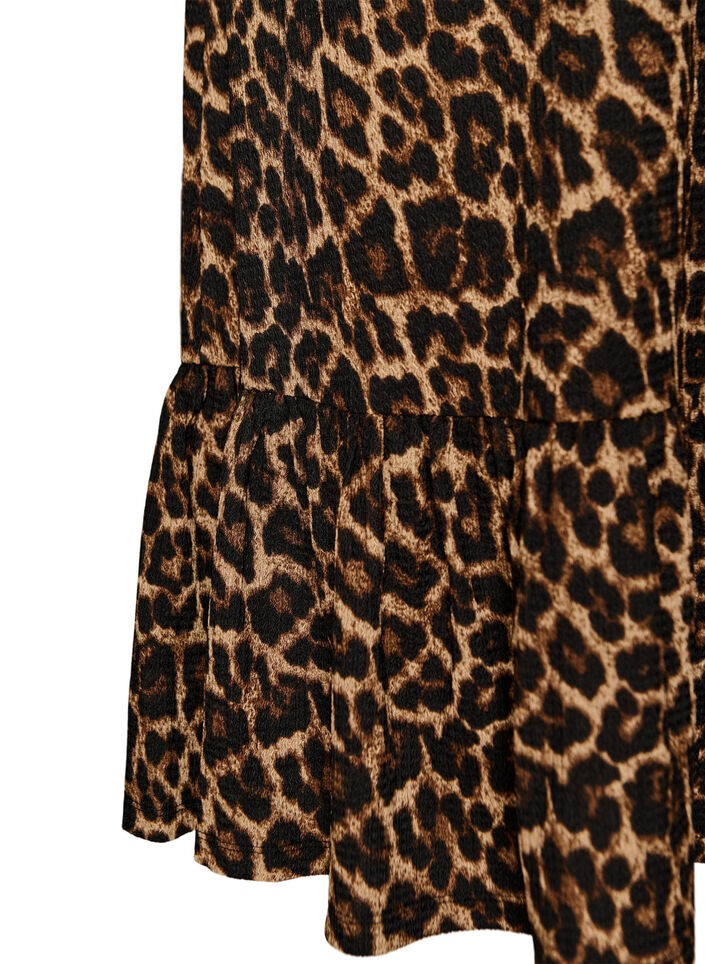 L&aring;ngkjol med knytsk&auml;rp och volangkant, Svart, Packshot image number 3