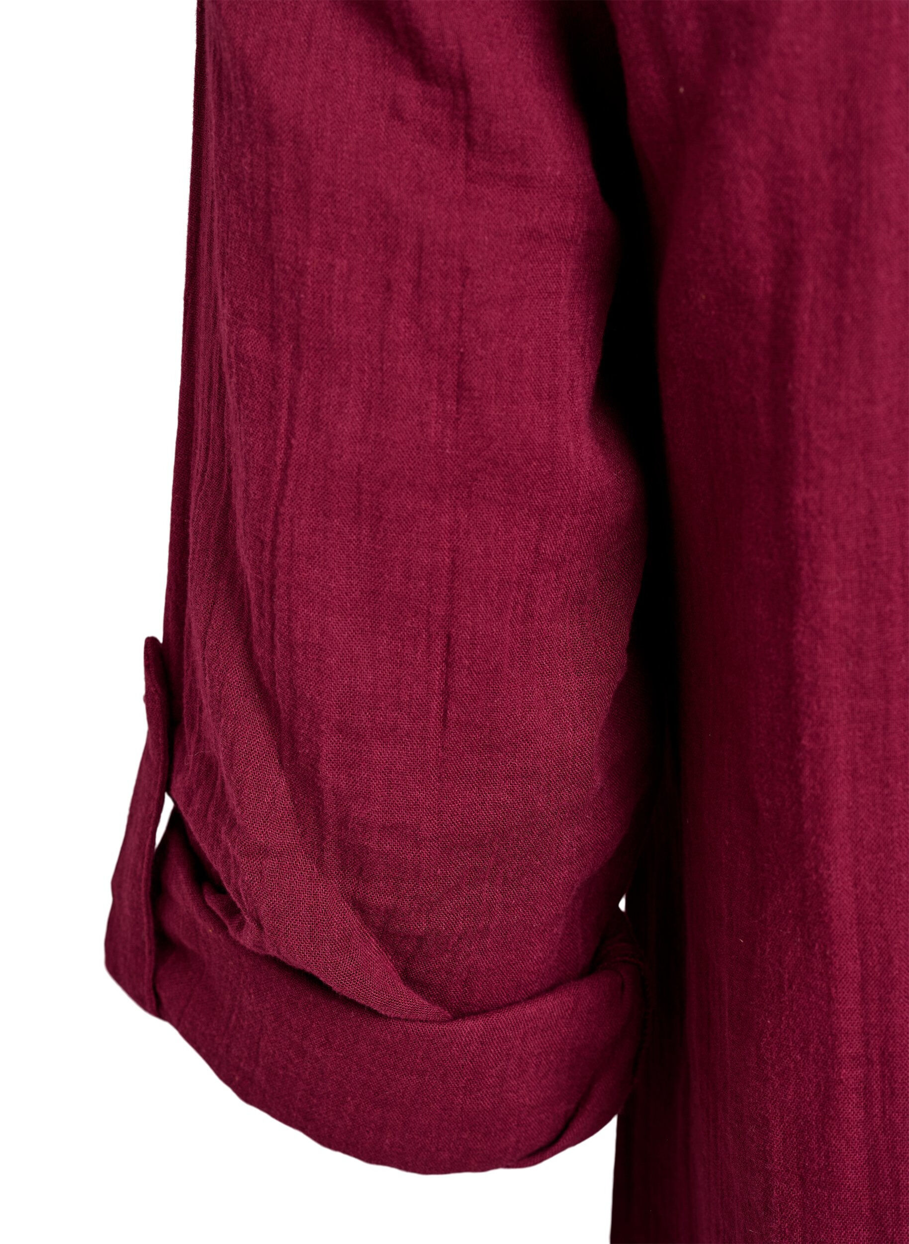 ZizziTunika i bomullsmuslin med broderie anglaise, M&ouml;rk Bordeaux, Packshot image number 3