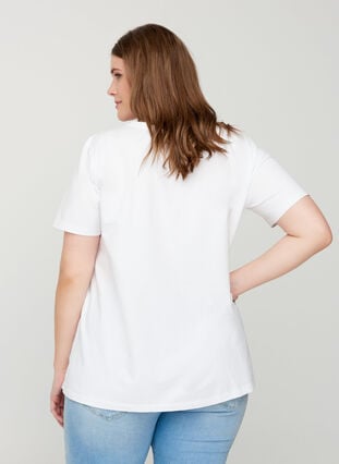 Basis t-shirt, Bright White, Model image number 1