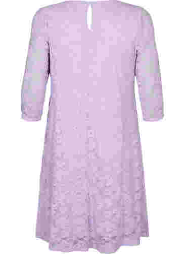 Spetsklänning med 3/4-ärmar, Lavendula, Packshot image number 1