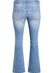 Bootcut-jeans med broderade blommor, Blå, Packshot image number 1