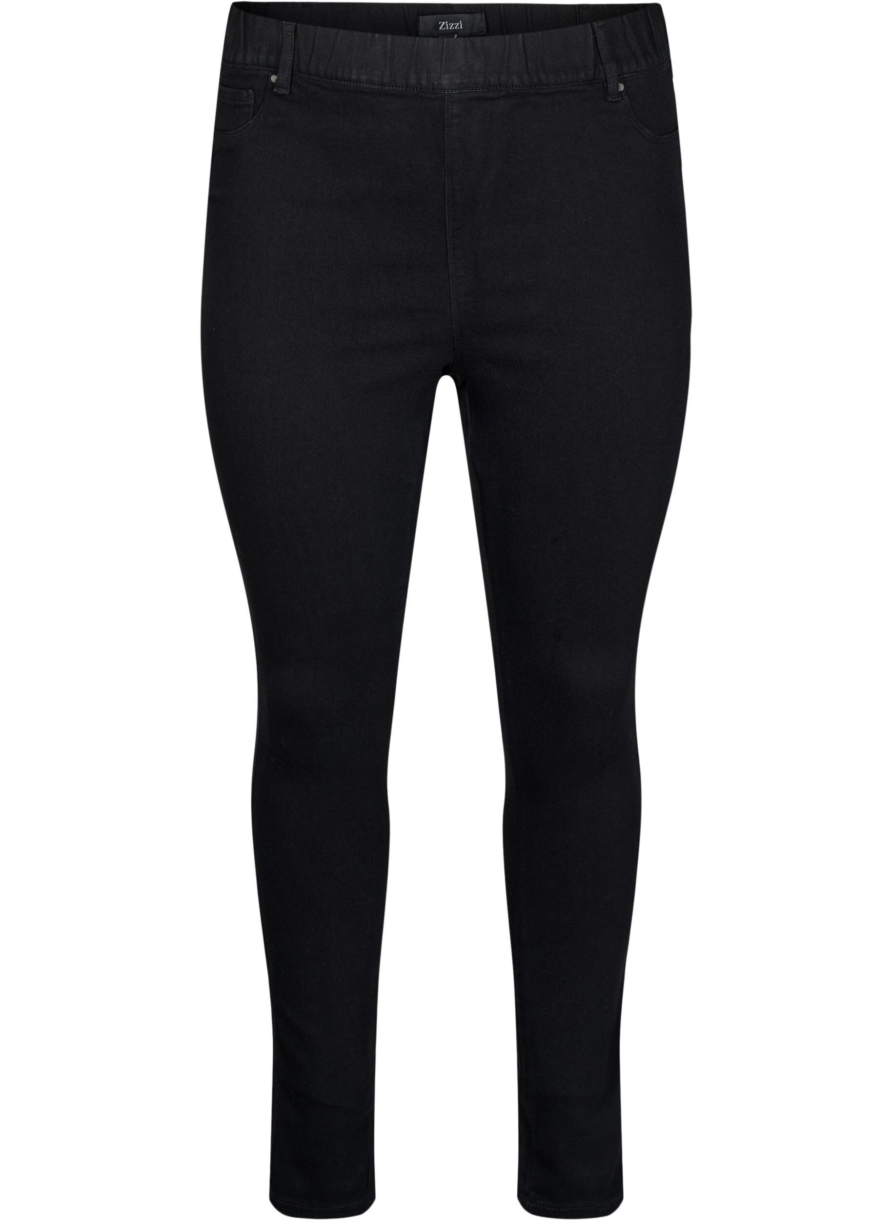 Jeggings med h&ouml;g midja