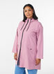 Regnjacka med fickor och huva, Rosa, Model image number 0