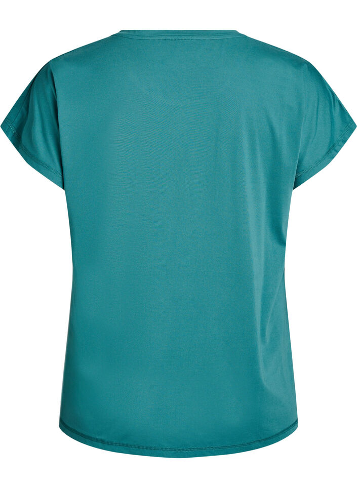 Enf&auml;rgad tr&auml;nings-T-shirt, Bl&aring;, Packshot image number 1