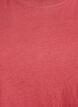 Enkel t-shirt i bomull med rund halsringning, R&ouml;d, Packshot image number 2