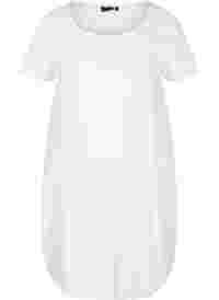Kortärmad klänning i bomull