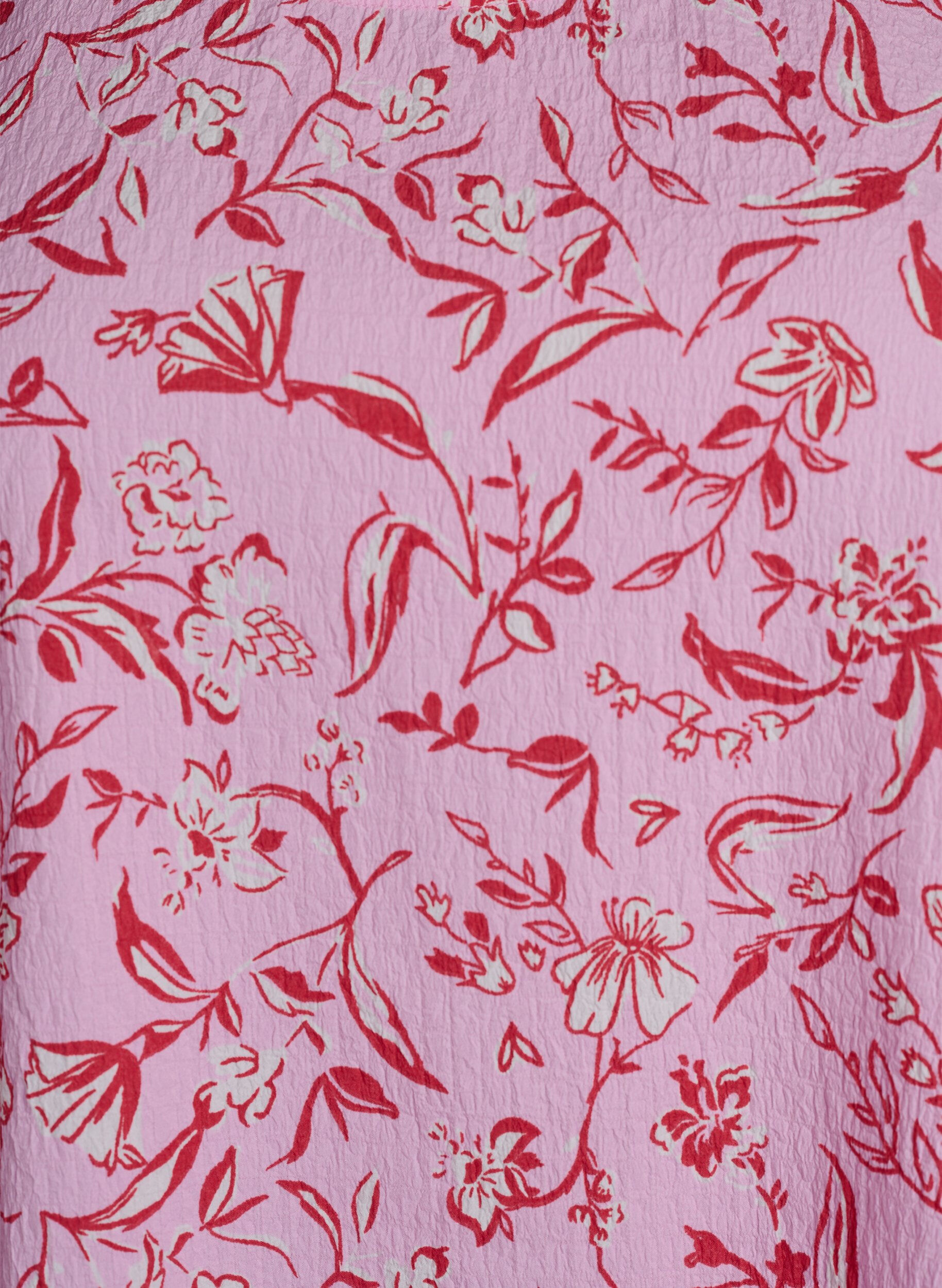 Zizzi&Auml;rmelloses Top mit Struktur, Rosa, Packshot image number 2