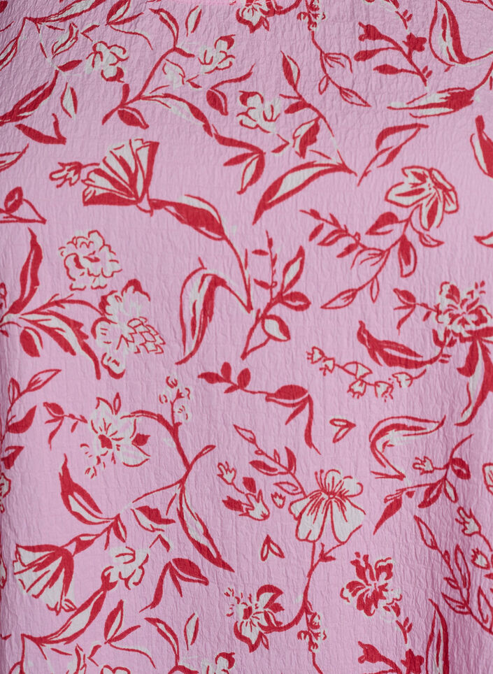 &Auml;rmelloses Top mit Struktur, Rosa, Packshot image number 2