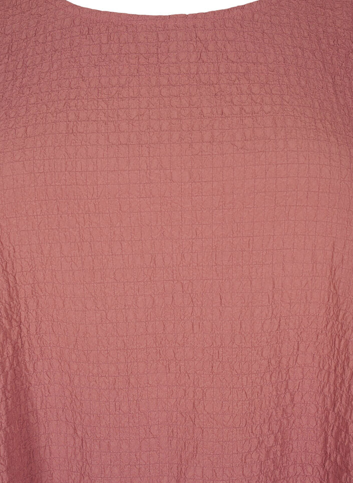 FLASH - Långärmad tunika med rund halsringning, Brun, Packshot image number 2