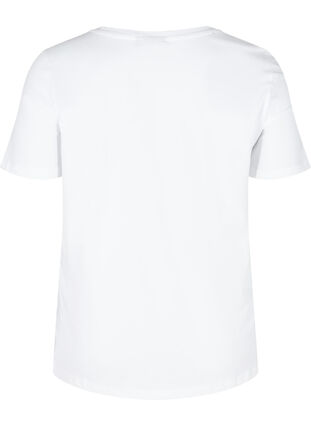 T-shirt med tryck, White Flamingo, Packshot image number 1