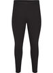 Leggings i bomull med foder, Svart, Packshot image number 0