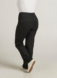 Regular fit Gemma jeans med hög midja, Black, Model