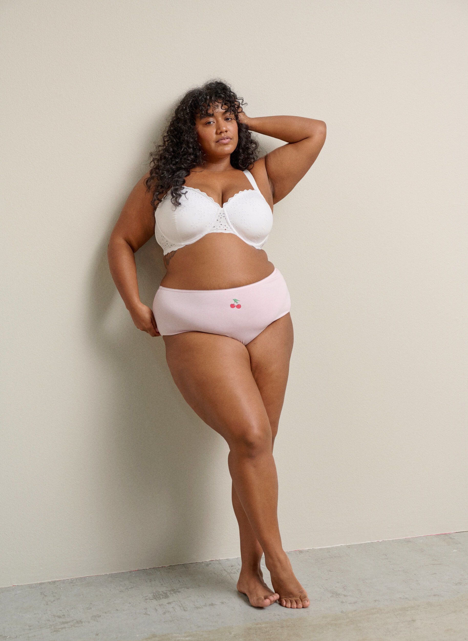 Zizzi 7-pack hipstertrosor med normal midja, R&ouml;d, Image image number 0