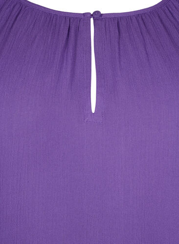 Viskostunika med 3/4-ärmar, Deep Lavender, Packshot image number 2