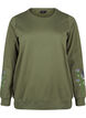 Sweatshirt med broderade blommor, D. L. Green W. emb., Packshot image number 0