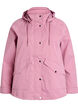 Kort v&aring;rjacka med avtagbar huva, Rosa, Packshot image number 0