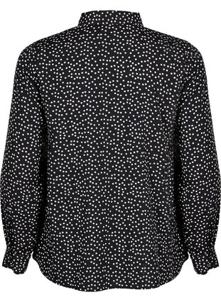 FLASH - Skjorta med prickar, Black White Dot, Packshot image number 1