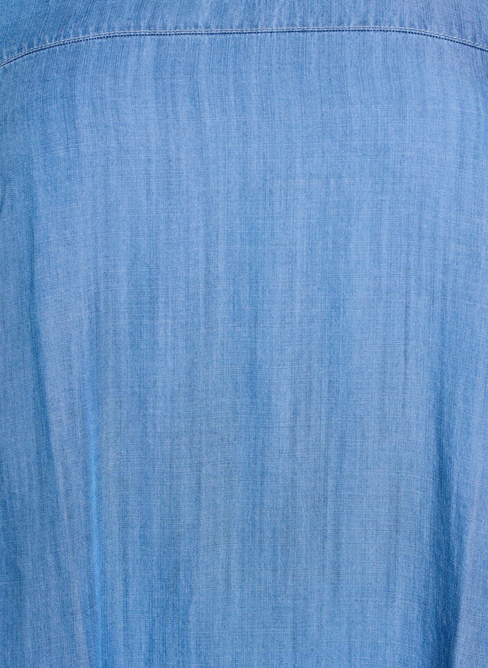 Kort kl&auml;nning i lyocell denim med ballongpassform, Bl&aring;, Packshot image number 2