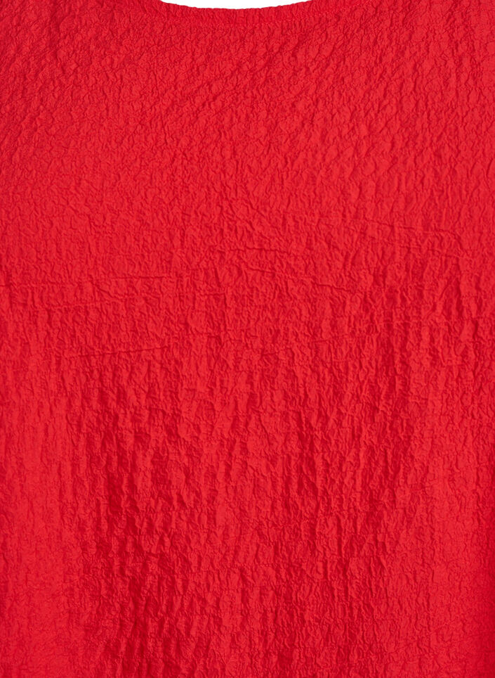 &Auml;rmelloses Top mit Struktur, R&ouml;d, Packshot image number 2